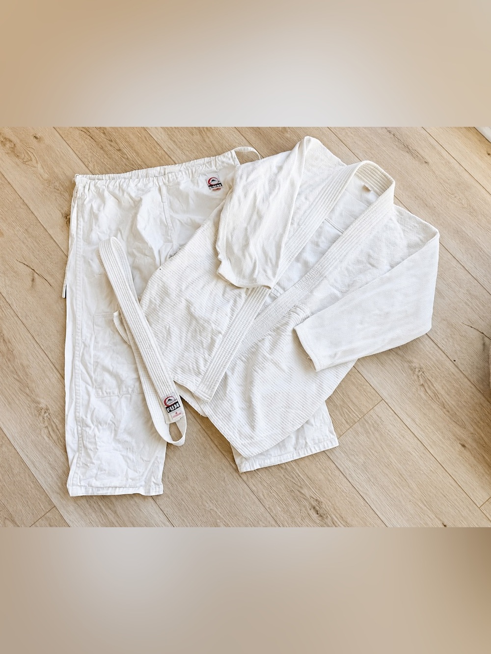 Fuji Kimono Gi Adult 3 White Jiu Jitsu MMA Set
